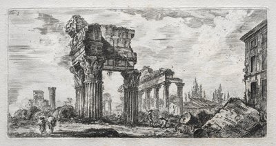 Temple of Jupiter Thunder av Giovanni Battista Piranesi