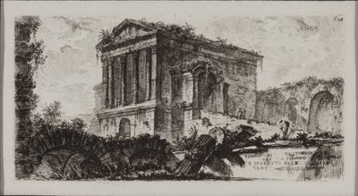 Tempel von Clitumnus zwischen Fulgino und Spoleto von Giovanni Battista Piranesi