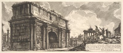Der Bogen des Septimius Severus Arco di Severo, e Caracalla, ca. 1756 von Giovanni Battista Piranesi