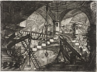 Bågen med ett snäckornament av Giovanni Battista Piranesi
