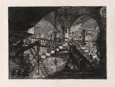The Arch with a Shell Ornament, skylt 11 från Carceri d av Giovanni-Battista Piranesi