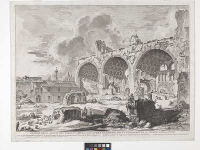 Konstantinbasilikan (etsning och gravyr) av Giovanni Battista Piranesi