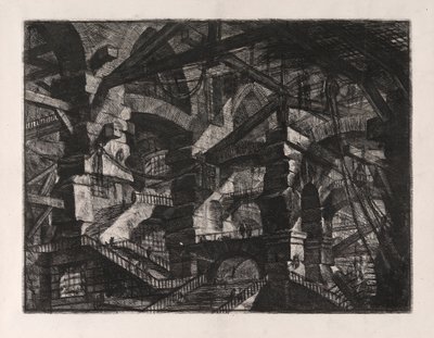 The Gothic Arch, skylt 14 från Carceri d av Giovanni-Battista Piranesi