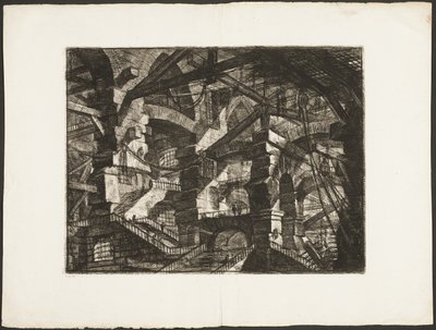 The Gothic Arch, skylt 14 från Imaginary Prisons av Giovanni-Battista Piranesi