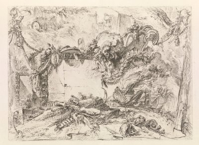 The Monumental Tablet, från Grotteschi (Grotesques) av Giovanni Battista Piranesi