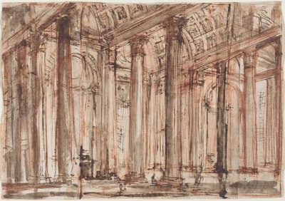 Pantheons portik av Giovanni Battista Piranesi
