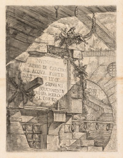 Die Gefängnisse, 1745-1750 von Giovanni Battista Piranesi