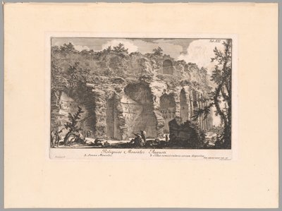 Die Überreste des Mausoleums des Augustus, Tafel XXI aus Das Marsfeld des antiken Rom von Giovanni-Battista Piranesi