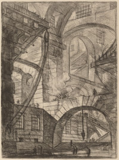Den rökande elden av Giovanni Battista Piranesi