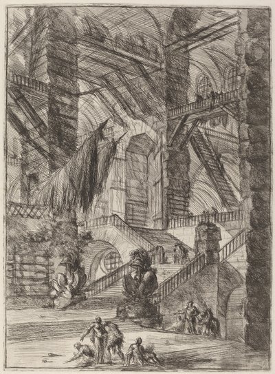 Die Treppe mit Trophäen von Giovanni Battista Piranesi