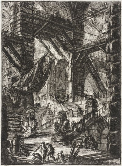 Trappan med troféer av Giovanni Battista Piranesi