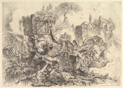 Das Grab von Nero, aus den Grotteschi Grotesken von Giovanni Battista Piranesi