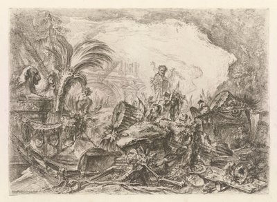 Triumfbågen, från Grotteschi (Grotesques) av Giovanni Battista Piranesi