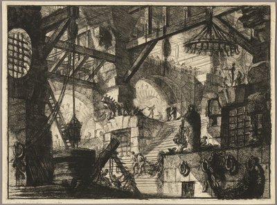 The Well, skylt 13 från Imaginary Prisons av Giovanni Battista Piranesi