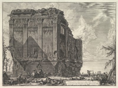 Det så kallade Salustemplet, på vägen till Albano antika tempel, allmänt känt som ..., ca. 1763. av Giovanni Battista Piranesi