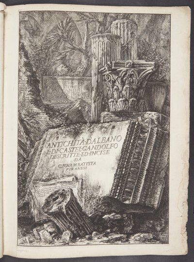Titelblatt von Giovanni Battista Piranesi