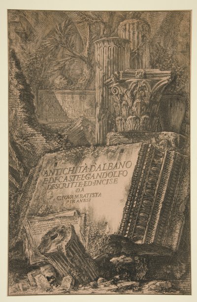 Titelsida: Antichit? d av Giovanni-Battista Piranesi