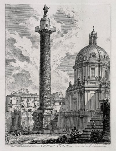 Trajanuskolonnen (ur: Vedute di Roma) av Giovanni Battista Piranesi