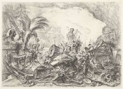 Triomfboog Dekorativa infall (tidigare serietitel) Grotesker (serietitel) av Giovanni Battista Piranesi