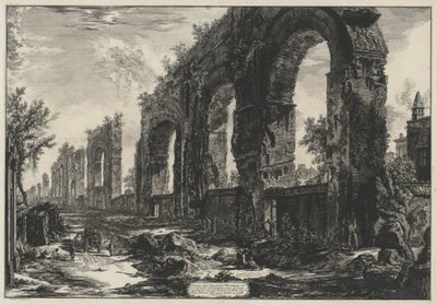 Lämningar av de neronska akvedukterna (ur: Vedute di Roma) av Giovanni Battista Piranesi