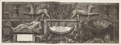 „Vasi, candelabri, cippi, sarcophagi ...“, Titelseite zu Band I von Giovanni Battista Piranesi