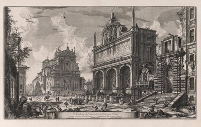 Utsikt över slottet i av Giovanni-Battista Piranesi
