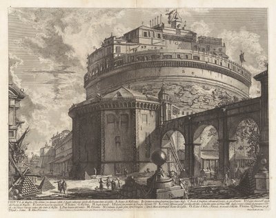Utsikt över mausoleet d av Giovanni-Battista Piranesi