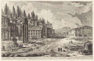 Utsikt över webbplatsen, ov av Giovanni-Battista Piranesi