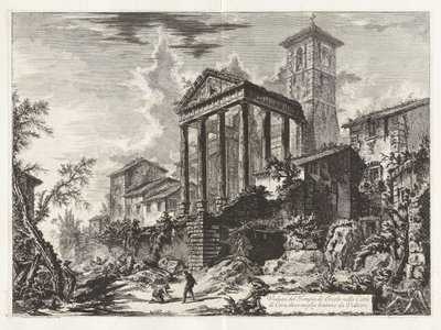Vy över Herkulestemplet i staden Cora, tio mil från Velletri, ur ”Vyer över Rom” av Giovanni Battista Piranesi
