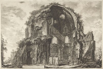Utsikt över Minerva Medicas åttkantiga tempel av Giovanni Battista Piranesi