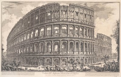 Veduta des Amphitheaters Flavio genannt das Kolosseum von Giovanni Battista Piranesi