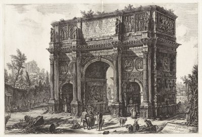 Vy över Konstantinbågen, ur Vyer över Rom av Giovanni Battista Piranesi