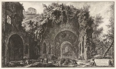 Utsikt över våren och Spelonche d av Giovanni-Battista Piranesi