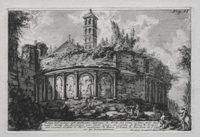 Utsikt över resterna av amfiteatern Castranse av Giovanni Battista Piranesi