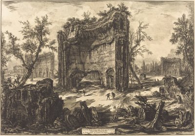 Utsikt ... över Tito-baden av Giovanni Battista Piranesi