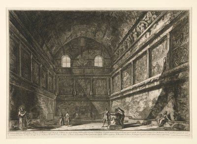 Invändig vy av av Giovanni-Battista Piranesi