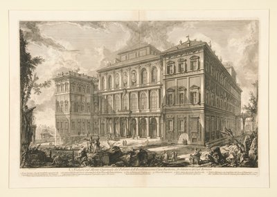 Utsikt över Palazzo dell av Giovanni-Battista Piranesi