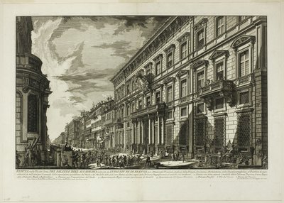 Blick entlang der Via del Corso auf den Palazzo dell