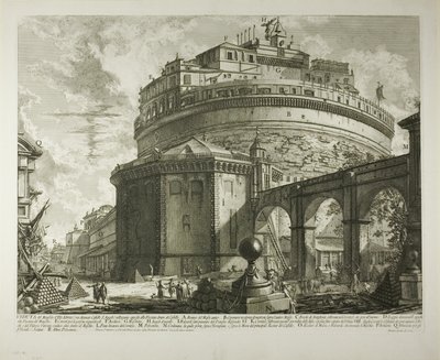 Utsikt över kejsar Hadrianus mausoleum (nu kallat Castel Sant
