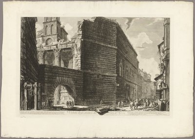 Ansicht der Überreste des Forums von Nerva, aus Ansichten von Rom von Giovanni-Battista Piranesi