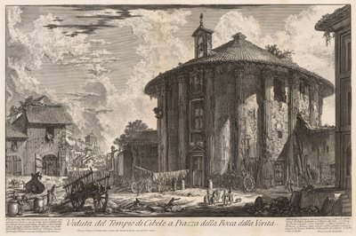 Ansichten von Rom: Tempel der Kybele von Giovanni-Battista Piranesi