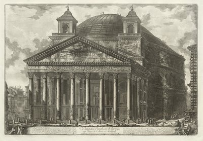 Utsikt över Rom: Pantheon, 1761. av Giovanni Battista Piranesi