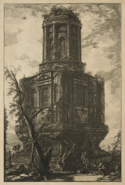 Utsikt över Rom: Graven, kallad La Connocchia, 1776. av Giovanni Battista Piranesi