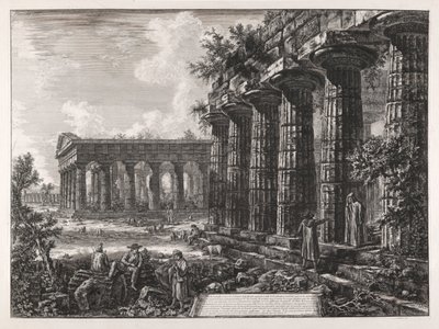 反対側のファサードの柱の一部が見えますか? 前のプレートスウェーデンのそれ av Giovanni-Battista Piranesi