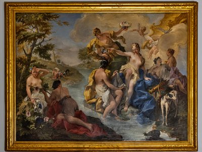 Diana och nymferna av Giovanni Battista Pittoni