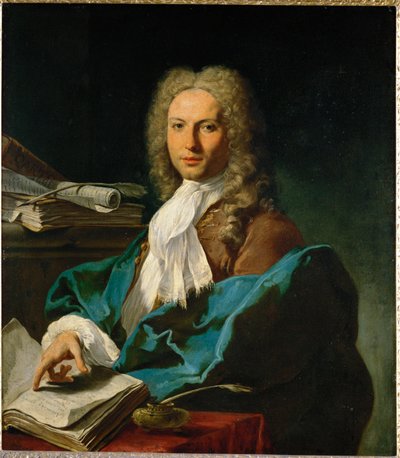 Porträtt av en matematiker (målning på duk) av Giovanni Battista Pittoni