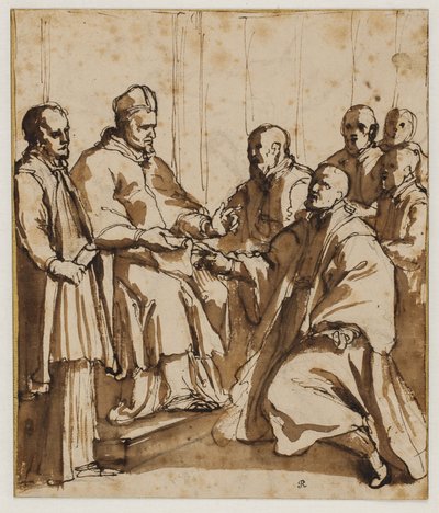 Påven Paul V utfärdar tjuren "Universum dominerar" av av Giovanni Battista Ricci