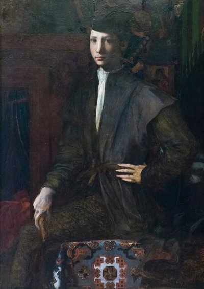 Porträtt av en ung man av Giovanni Battista Rosso Fiorentino