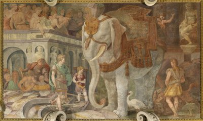Den kungliga elefanten av Giovanni Battista Rosso Fiorentino