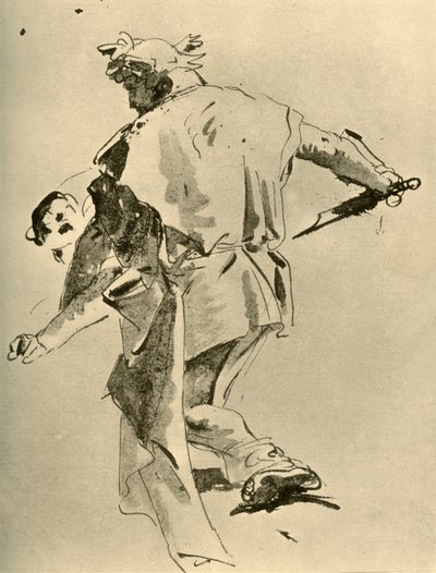 En man som knivhugger en pojke, mitten av 1700-talet, 1928 av Giovanni Battista Tiepolo